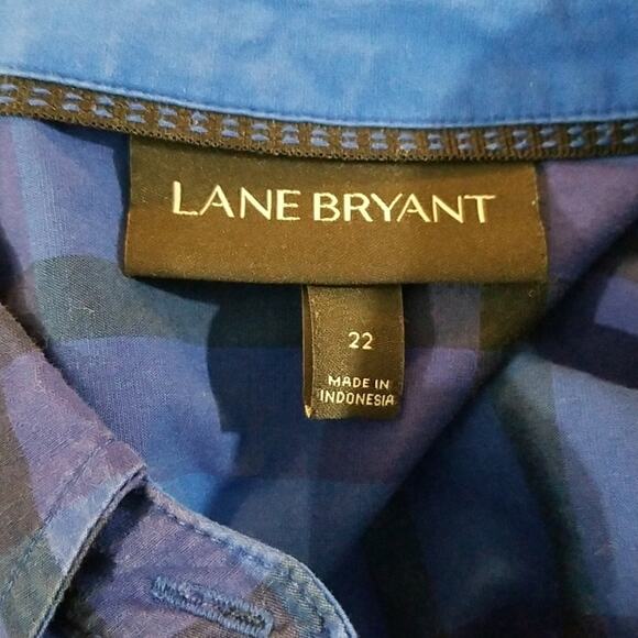 Lane Bryant plaid shirt plus size 22 - Picture 4 of 8